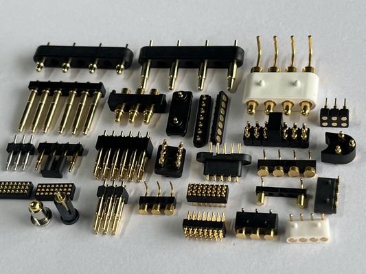 SMT Typ Pogo Pin Docking Connector 4pin 10pin 12pin Spring Loaded Contact Z wysoką trwałością i odpornością na mgłę słoną