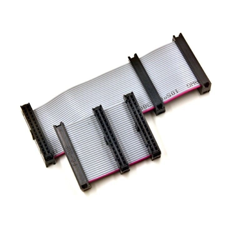 2.0mm 40 Pin IDC Flat Ribbon Cable Assembly z przewodnikiem z cynkowanego drutu miedzianego