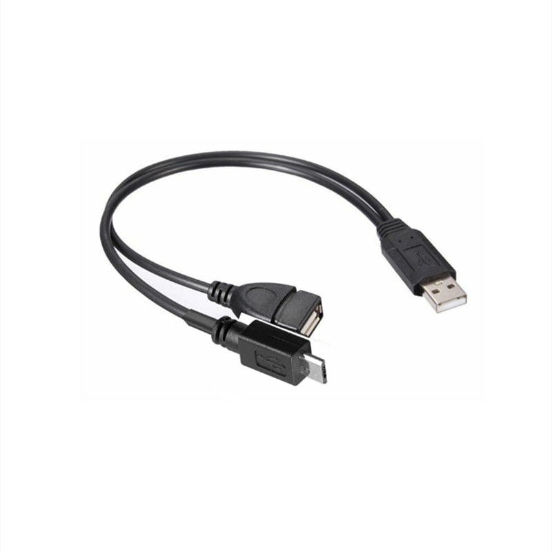 USB 2.0 Splitter Mężczyzna do Kobiety Micro B USB C Kabel Złoty Do Telefonów Komórkowych