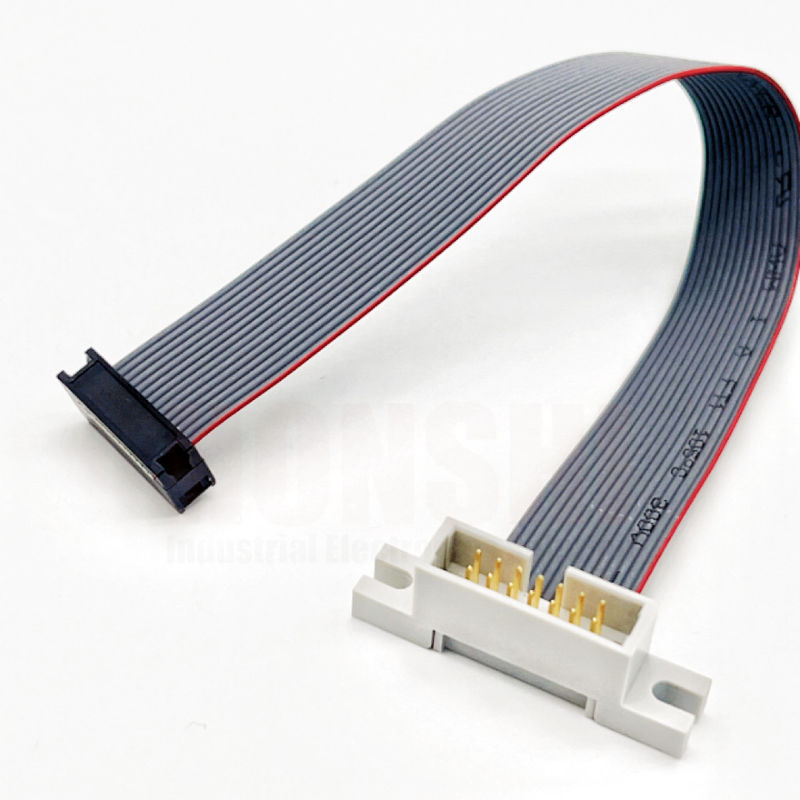 Elektroniczny kabel płaski 2.54mm Pitch IDC Flat Ribbon Cable Connector Kolor dostosowany