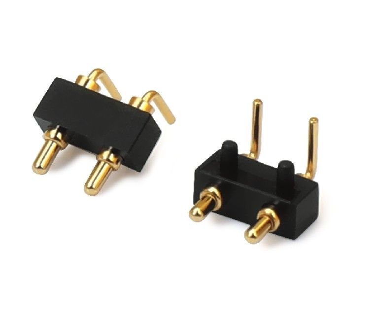 3.0mm 2pin Mężczyzna Pogopin Jednorzędny rząd Prawy kąt Dip Pogo Pin wodoodporny złącze