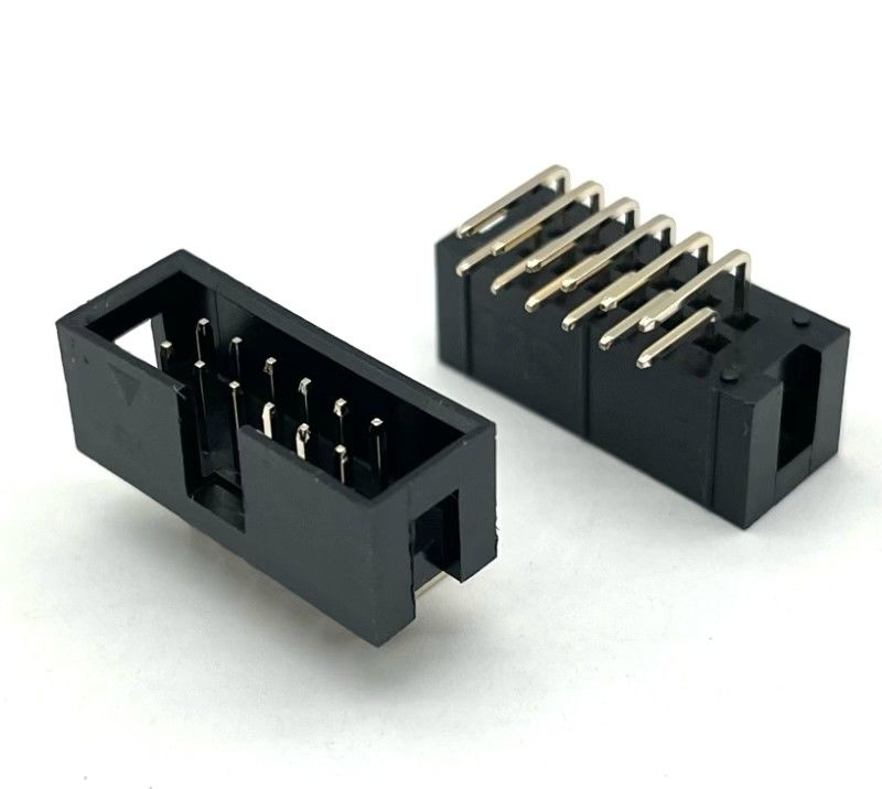 Pod kątem prawym łącznik nagłówka pudełka DIP PCB DC3 12 szpilów nagłówki 2,54mm Pitch