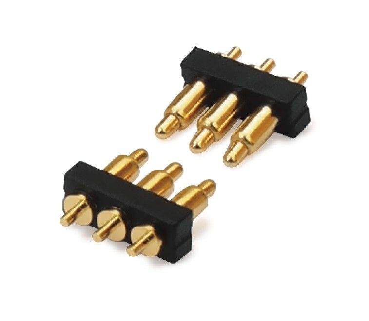 Niestandardowy 2,54mm Dip Typ 3pin H1.5mm Pogo Pin złącza do złącza sprężynowego