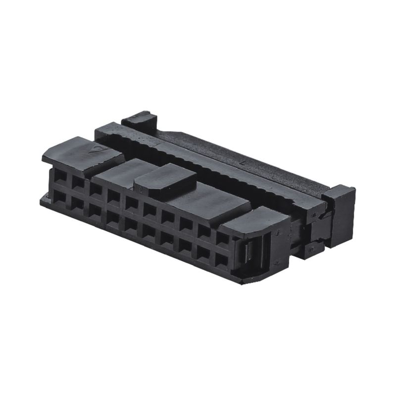 Złoto czarne Palted IDC Wire Connectors 6 - 64 Pin Female Socket Flat Cable FC Socket