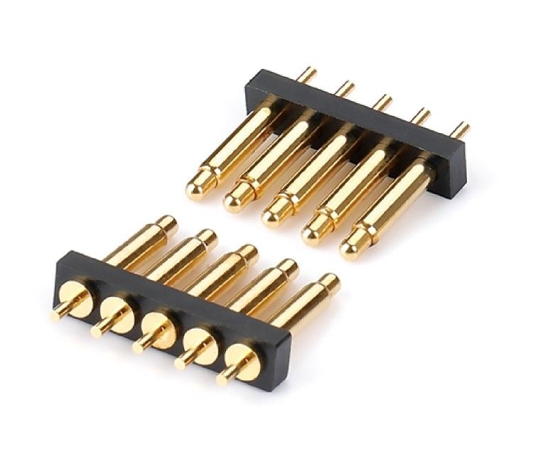 2.54mm Pitch Male 5 Pin PCB Connector Sprężynowo załadowany Pogo Pin Connector Dip Type