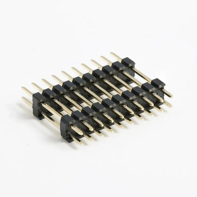 Niestandardowy 2.54mm Pitch Pin Header Connector Podwójny rząd 20 Pin 80 Pin Straight Dip