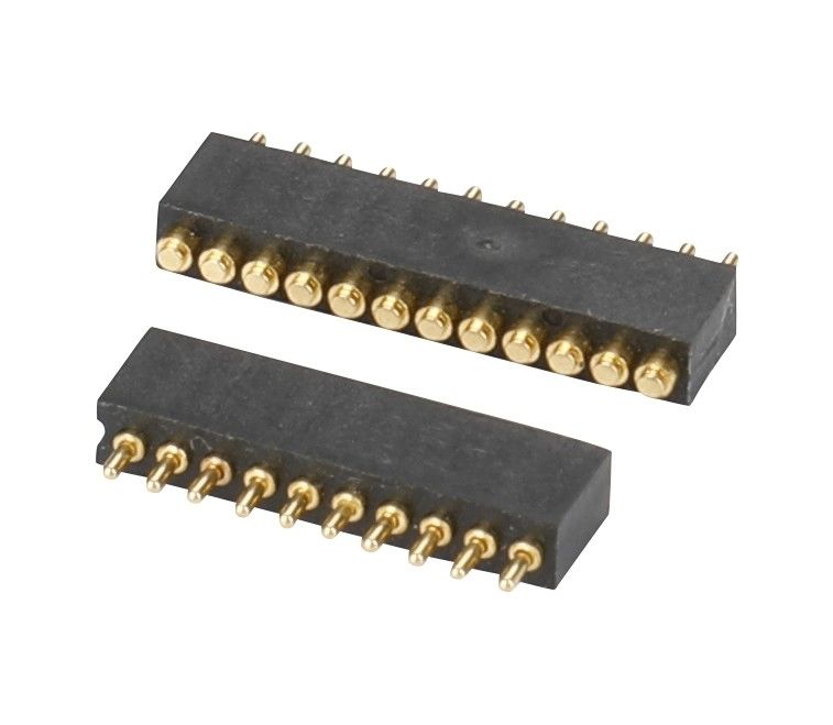 1.27mm Pogo Pin Connector h1.5mm L8.0 Dip Typ Złote Płyty Messinowe 10 pin