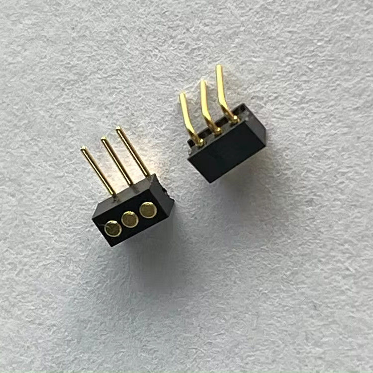 1.27mm 3pin prawy kąt typu dip miedziany wiosną załadowany magnetyczny Pogo Pin Connector
