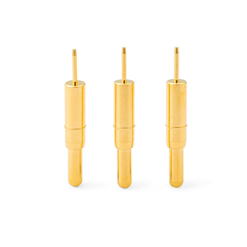 Wysokiej precyzji mosiądz C6801 Pogo Pin Connector Spring Loaded Dip Type Gold Plated