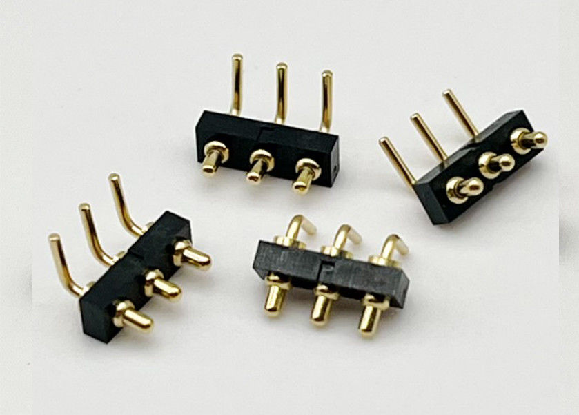 Niestandardowy 2,54mm Dip Typ 3pin H1.5mm Pogo Pin złącza do złącza sprężynowego