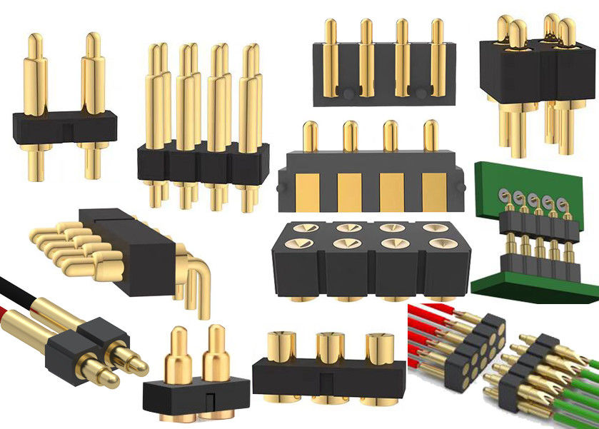 1x3P DIP Pogo Pin Connector Sprężynowo załadowany 2 Pin - 40 Pin 2.54mm Pitch