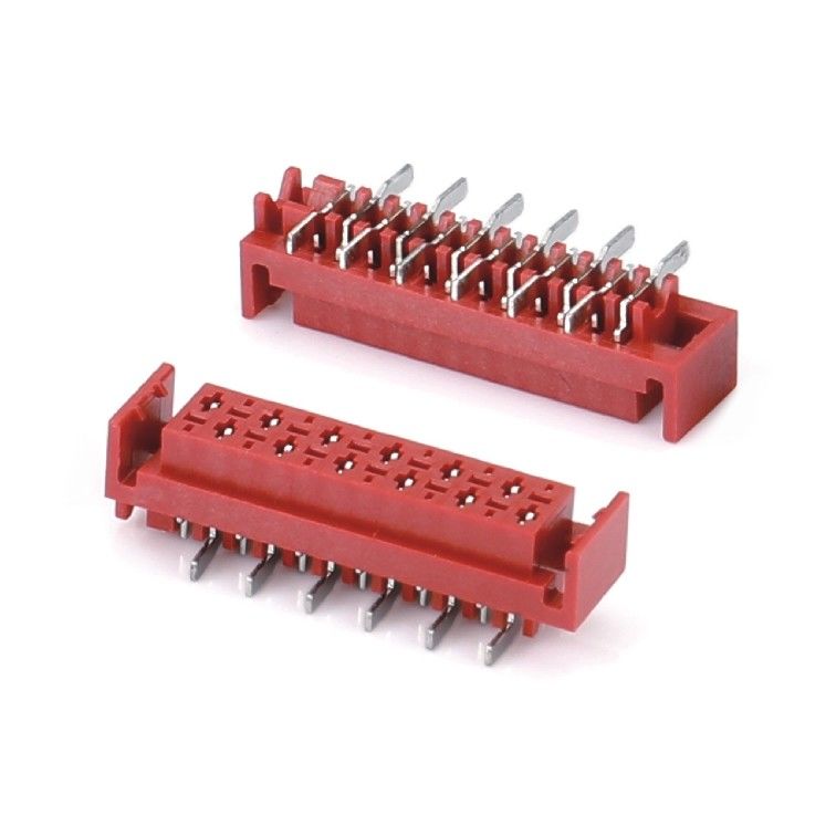 1.27mm Czerwony gniazdek IDC Micro Match IDC 4/6/8/10/12/16/20/24 pin SMT Kobieta złącze
