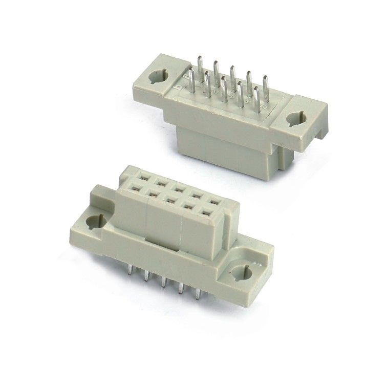 DIN 41612 Złącze 2 rzędy 10 szpilki Kobiety szpilki prosto przez otwór 2x5 Pitch 2.54mm DIP