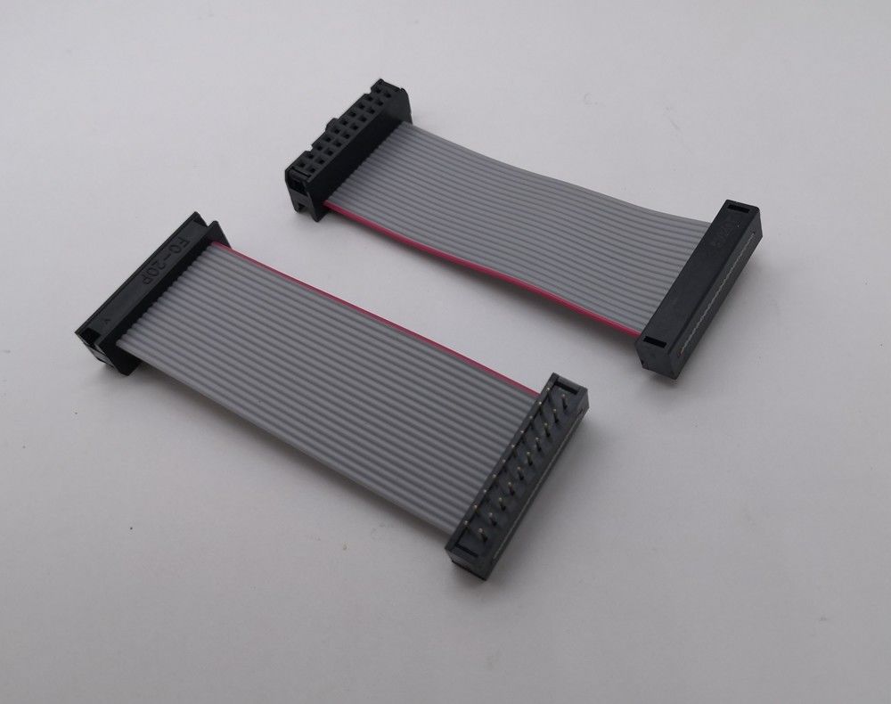 Ul 2561 28 Gauge 2.54 Pitch Dip Cable Assembly Idc 20 Pin Flat Ribbon Cable Wire Harness