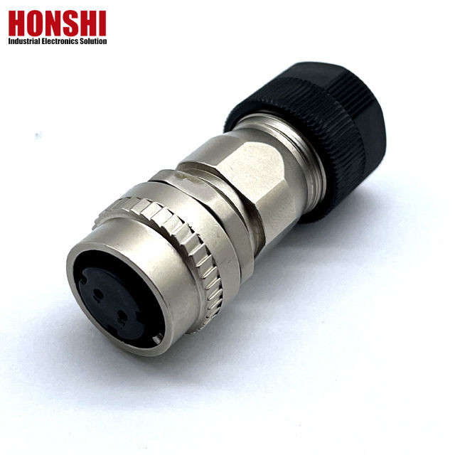 Wodoodporne złącze męsko-żeńskie serii DDK CM10 z obudową ze stopu cynku, 2-pinowe/10-pinowe zaciski miedziane i trwała konstrukcja