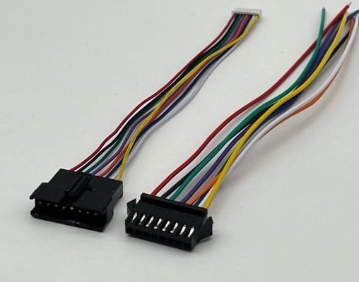 Customizable JST SM2.5 8 Pin Connector Electrical Wire Harness Assembly ul1007 24awg