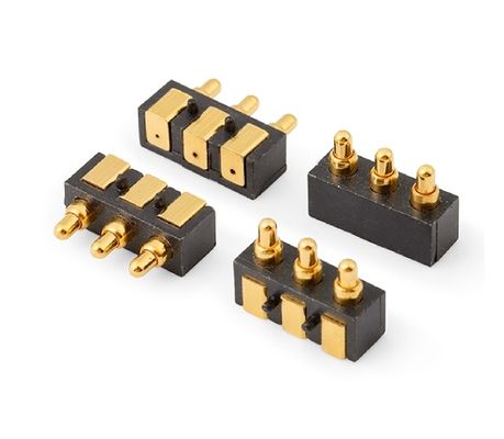 2.5mm 3 Pin Spring Loaded Pogo Pin Connector For Automotive Applications Rated Voltage 1A