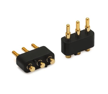2.5mm 3 Pin Spring Loaded Pogo Pin Connector For Automotive Applications Rated Voltage 1A