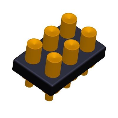 2.54mm H2.5 2x7Pin Pogo Pin Connector Brass Spring Loaded Electronic Straight Dip PCB