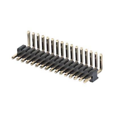 1.27mm Pitch Right Angle Board To Board Connector 2 - 50 Pin Brass Pin Header